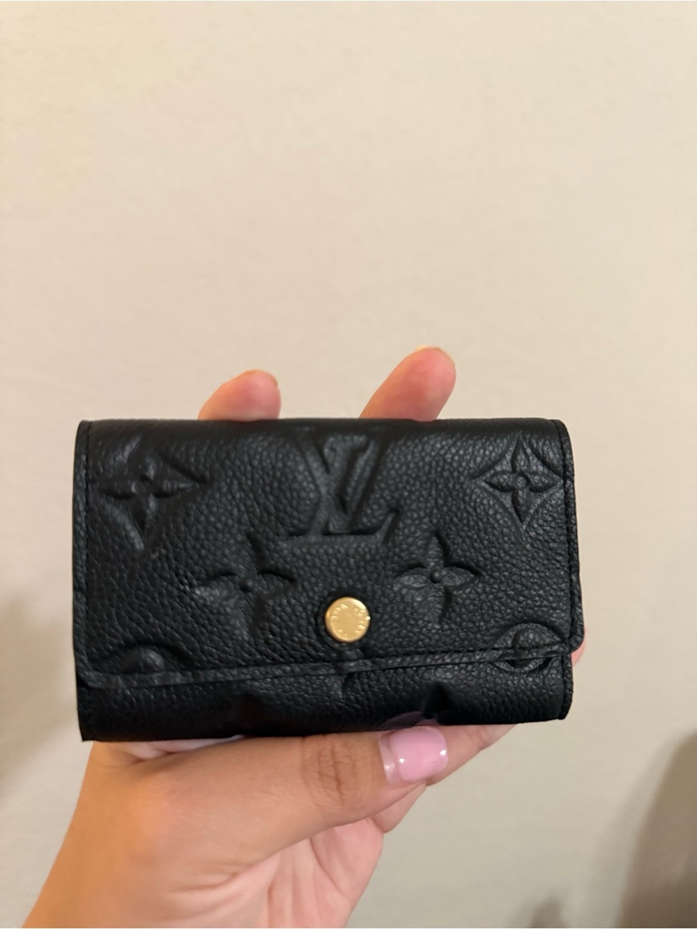 Louis VUITTON M64421 6 Key Holder pouch black monogram